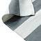 Flash Furniture 5x7 Indoor-Outdoor Grey/White Cabana Area Rug CI-20-9409-57-GR-WH-GG - alternate 5